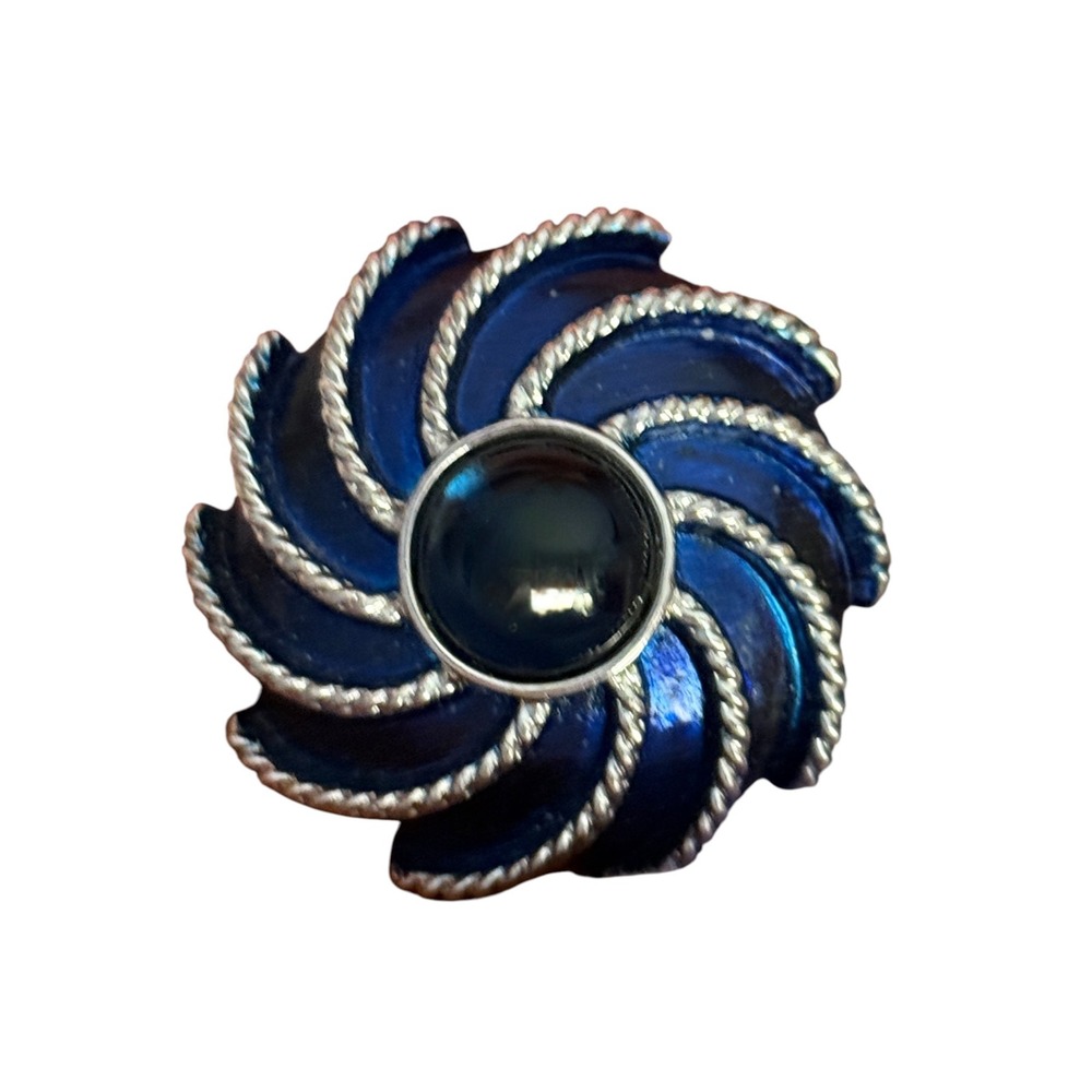 Vintage Avon Moonwind scarf clip and brooch Swirl